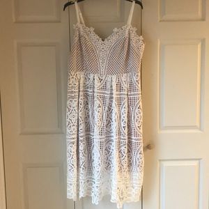 White lace looking sundress